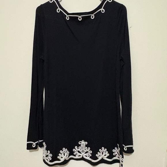 INC Black Printer Tunic - Picture 4 of 4